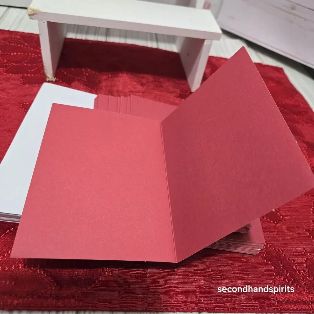 30 All Occasion Blank Note Cards With Envelopes - Red